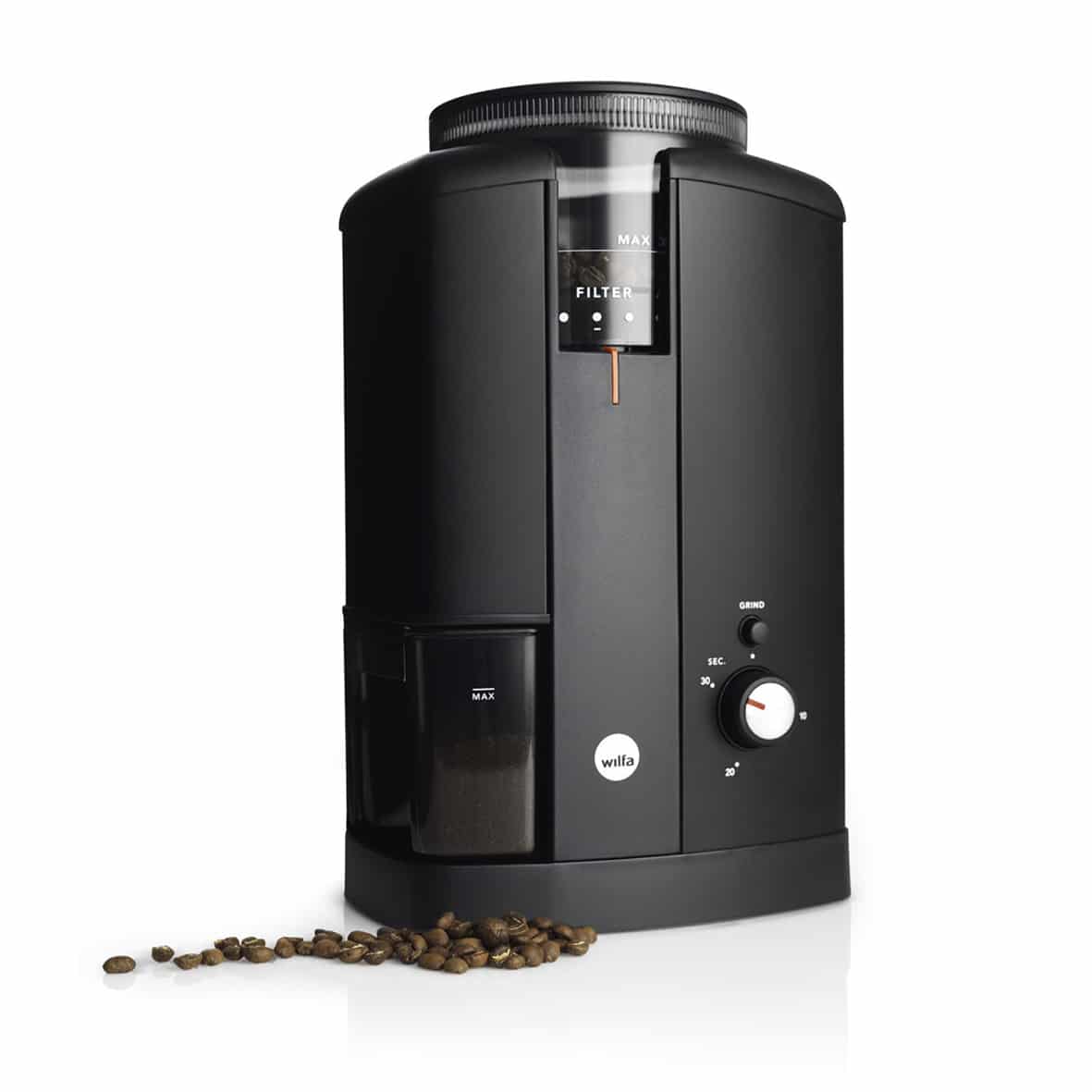 Wilfa Svart Aroma kraftfuld elektrisk kaffekværn med 5 indstillinger