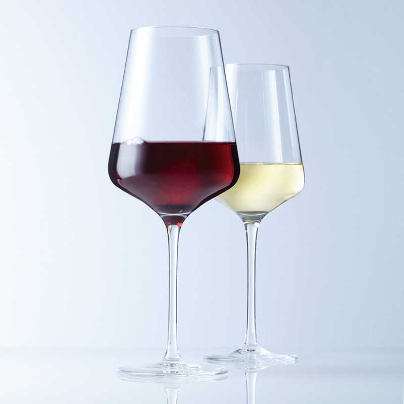 Hvidvin- og rødvinsglas, 2 x 6 glas