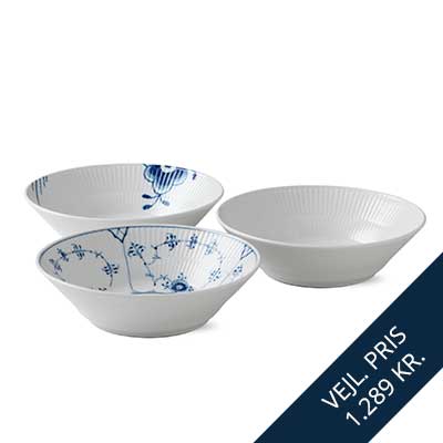 Royal Copenhagen Gifts With History, dybe tallerkner, 3 stk.